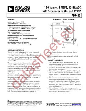 AD7490BCPZ-REEL7 datasheet  